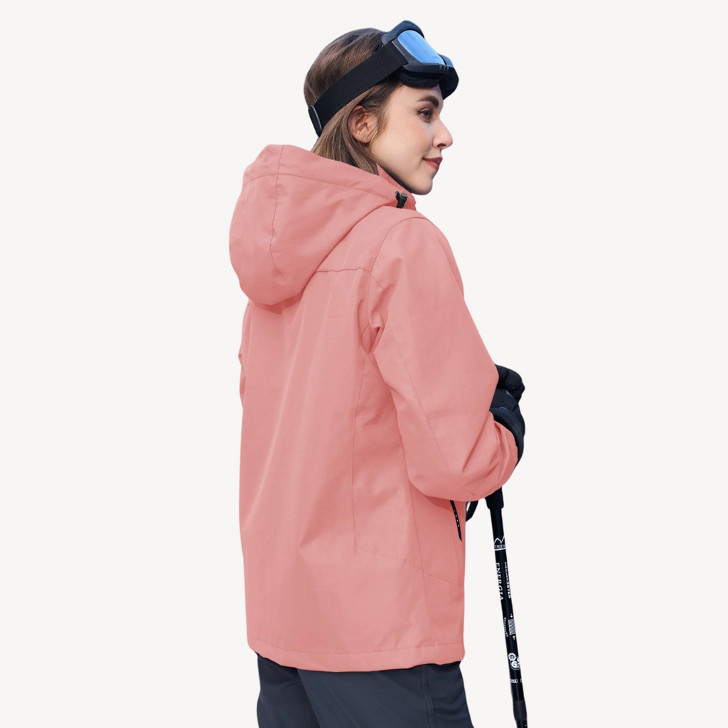 3-in-1 Ski Jas Dames | Waterdichte Winterjas met Fleecevoering | SARA