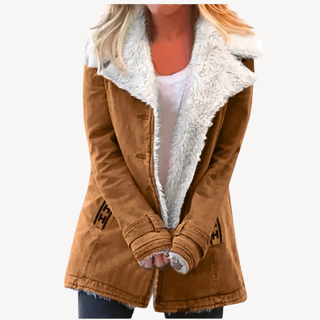 Fleece Gevoerde Winterjas Dames | Warme Jas met Zachte Voering | MAUD