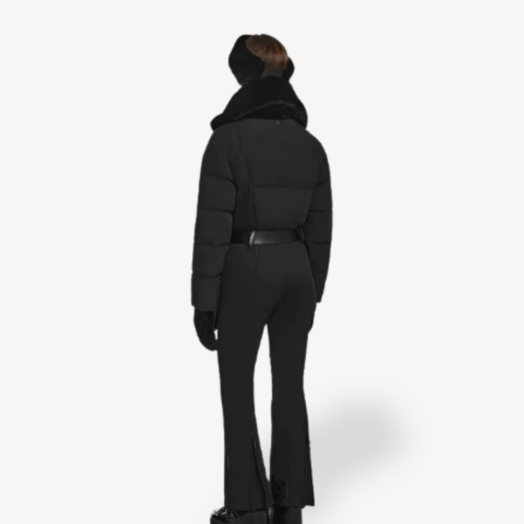 Puffer Ski Suit Dames | Luxe Gewatteerd Skipak met Bontkraag | LORI