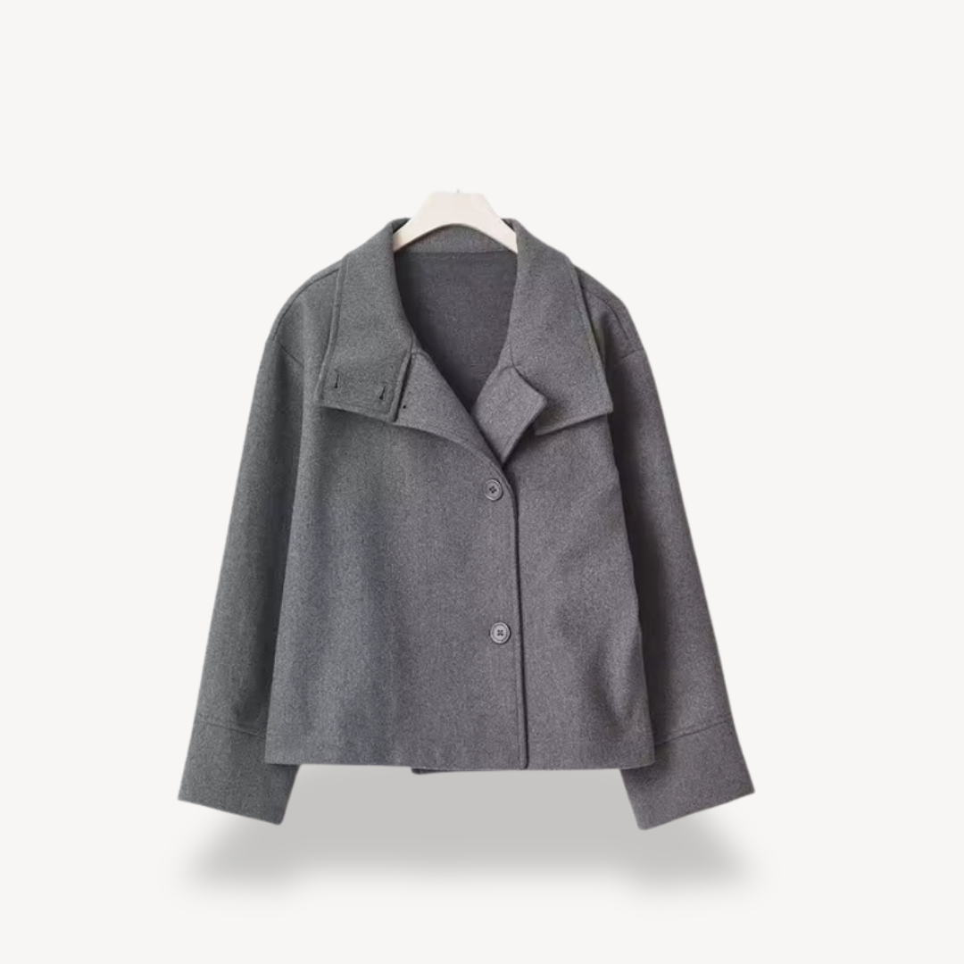 Wolmix Mantel Dames | Elegante Lange Jas met Knopen | LORE