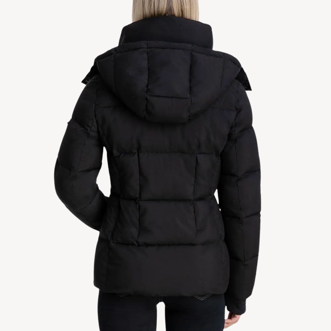 Puffer Jas Dames | Warme Winterjas met Rits en Hoge Kraag | LORI