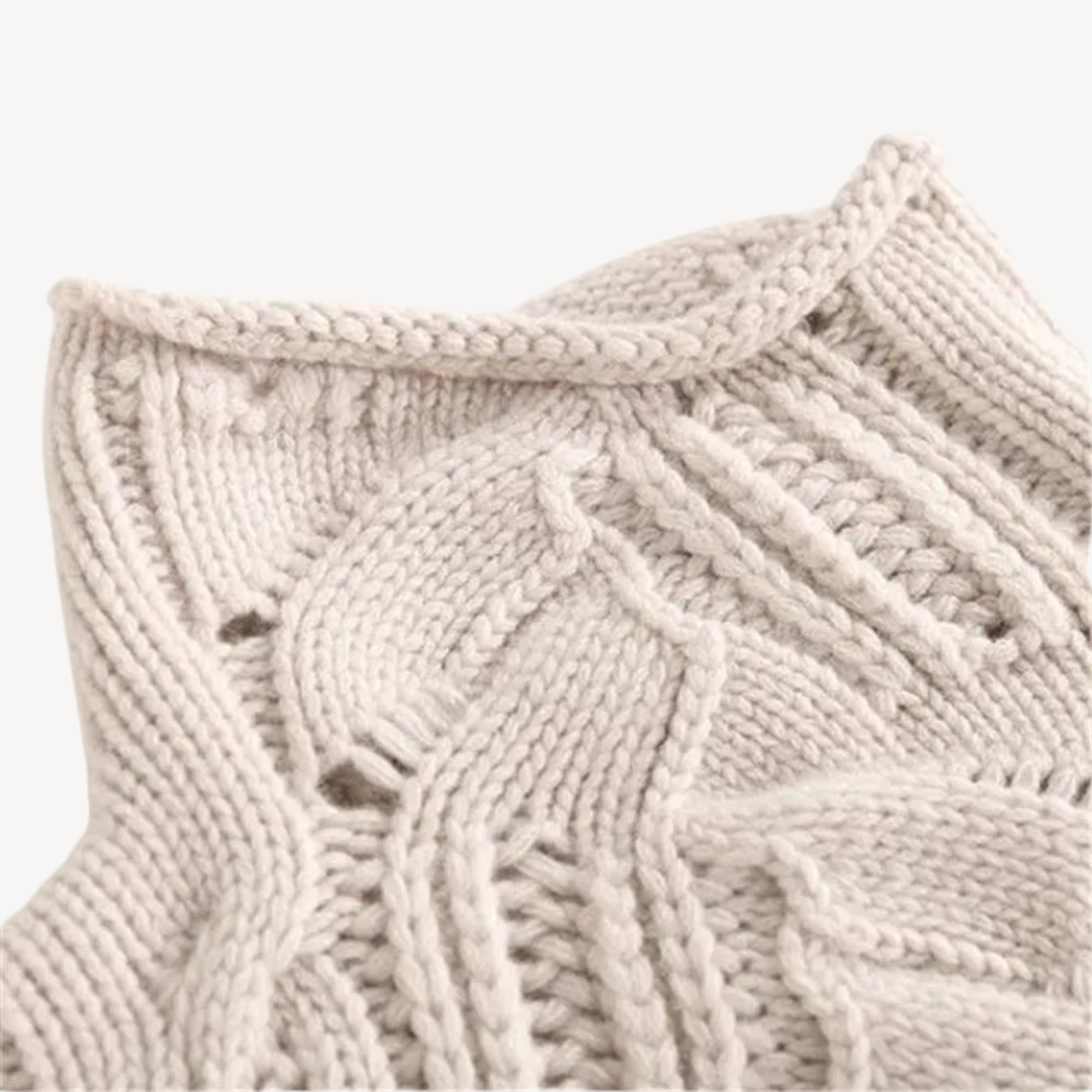 Ribbed Knit Coltrui Dames | Geribde Trui met Hoge Hals | LINA