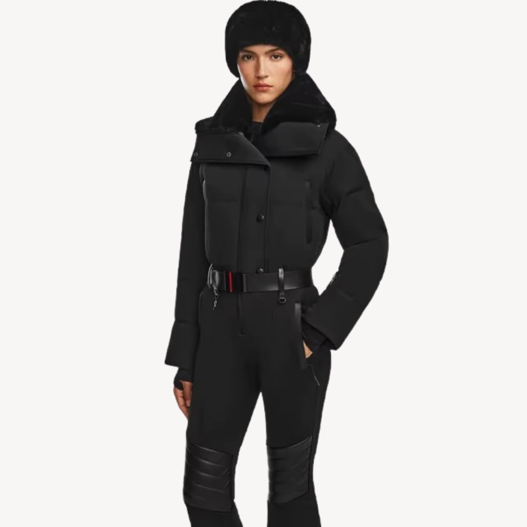 Puffer Ski Suit Dames | Luxe Gewatteerd Skipak met Bontkraag | LORI