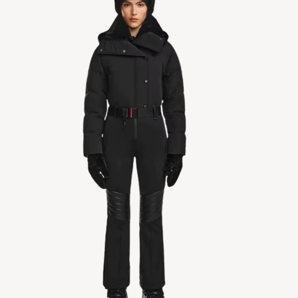 Puffer Ski Suit Dames | Luxe Gewatteerd Skipak met Bontkraag | LORI