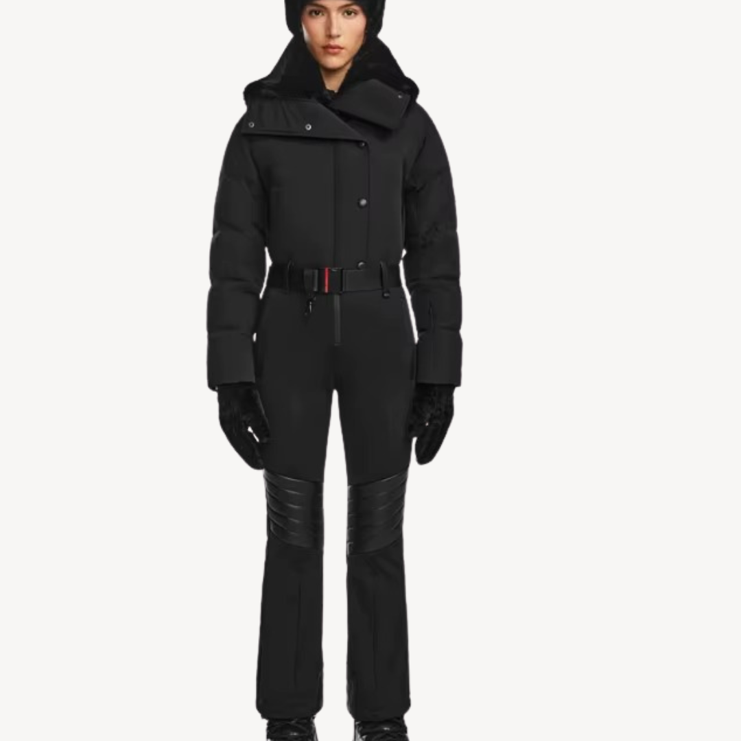 Puffer Ski Suit Dames | Luxe Gewatteerd Skipak met Bontkraag | LORI