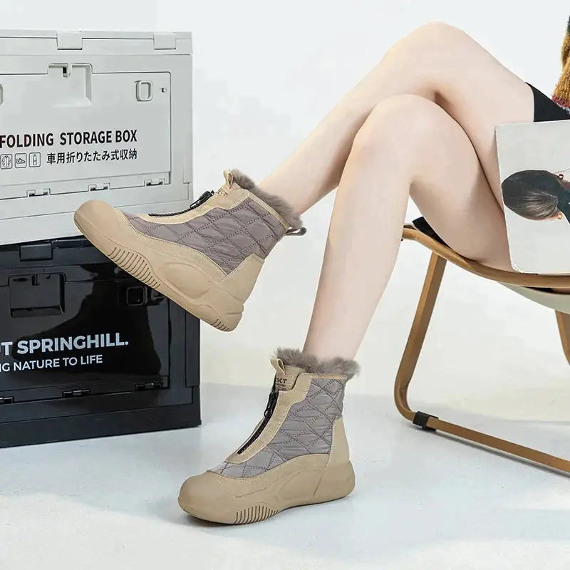 Retro Winterlaarzen Dames | Warme Sneeuwschoenen | DANI