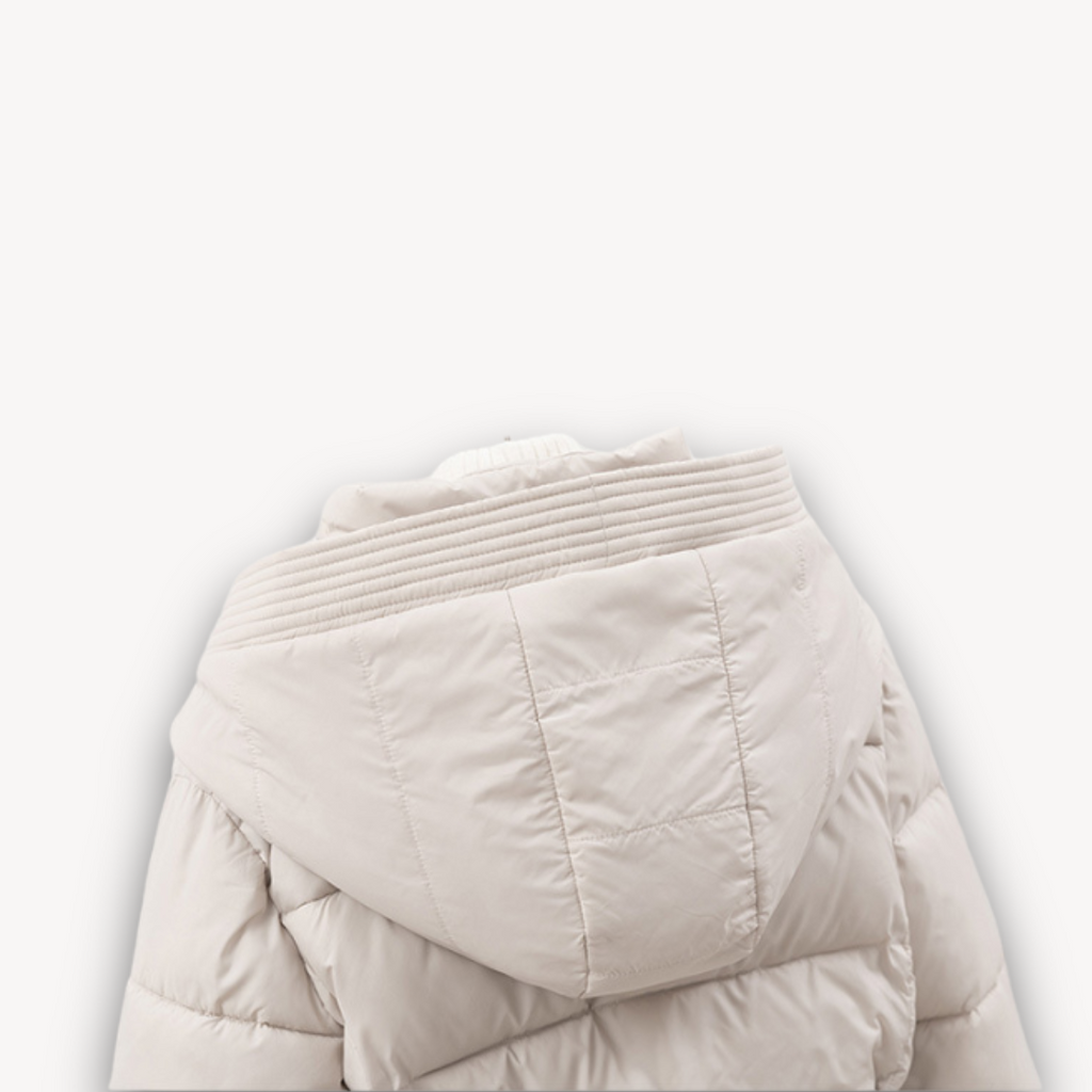 Puffer Jas Dames met Capuchon en Riem | Gewatteerde Winterjas | NOOR