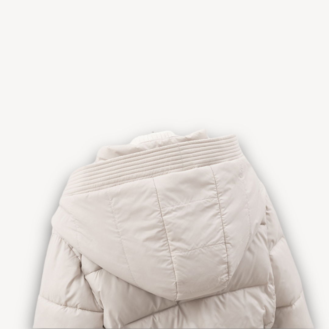 Puffer Jas Dames met Capuchon en Riem | Gewatteerde Winterjas | NOOR