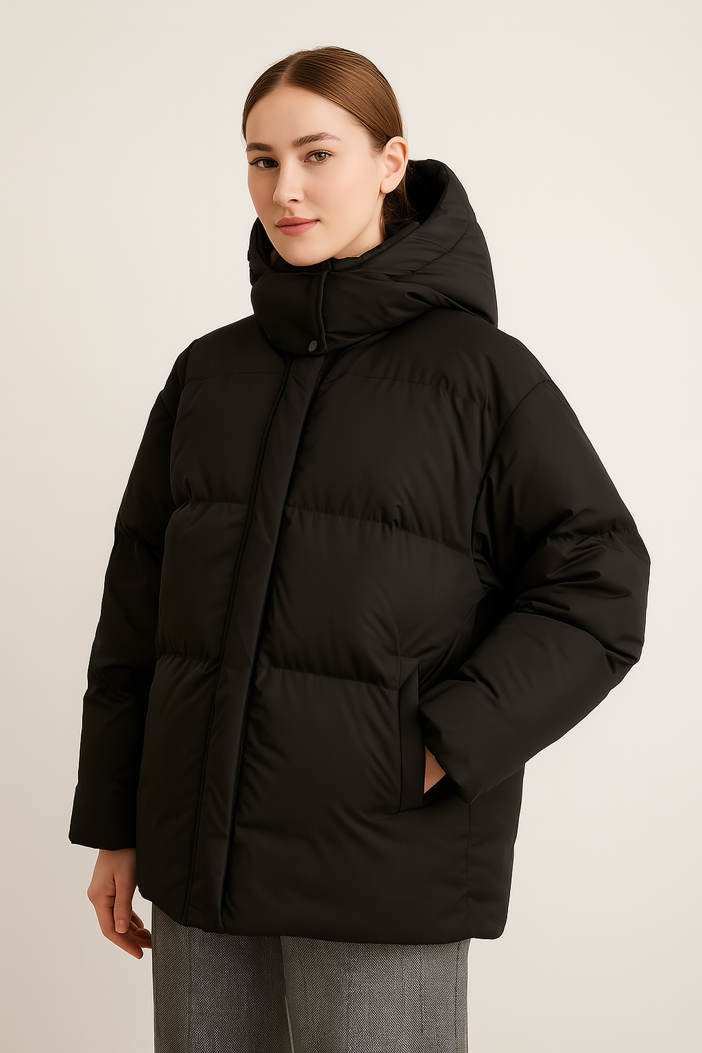 Winterjas | Gewatteerd, capuchon, dames | ISA