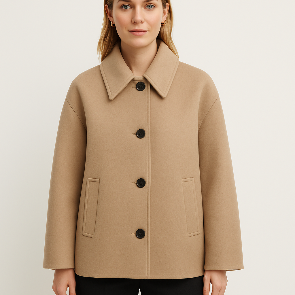 Winterjas | Oversized, wolmix, dames | LENA