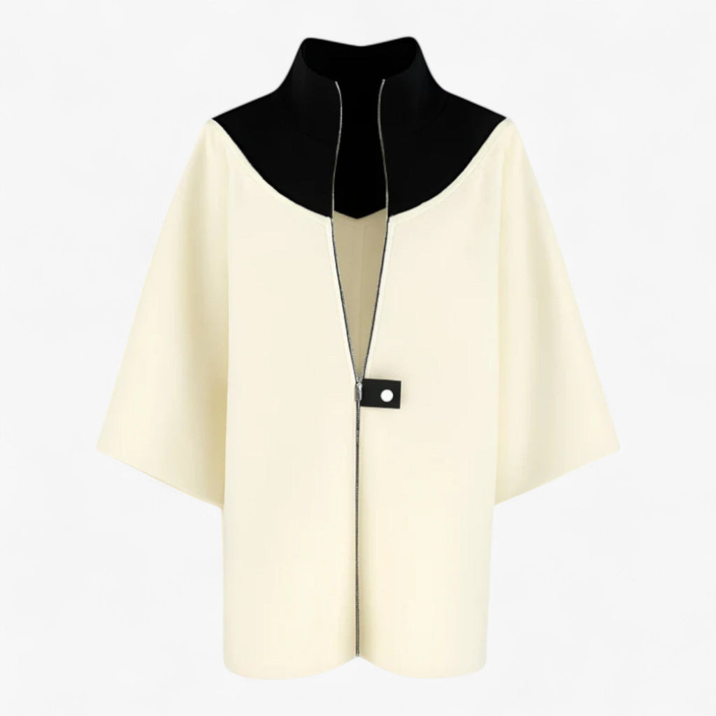 Elegante Lange Jas met Rits voor Dames | ELENA