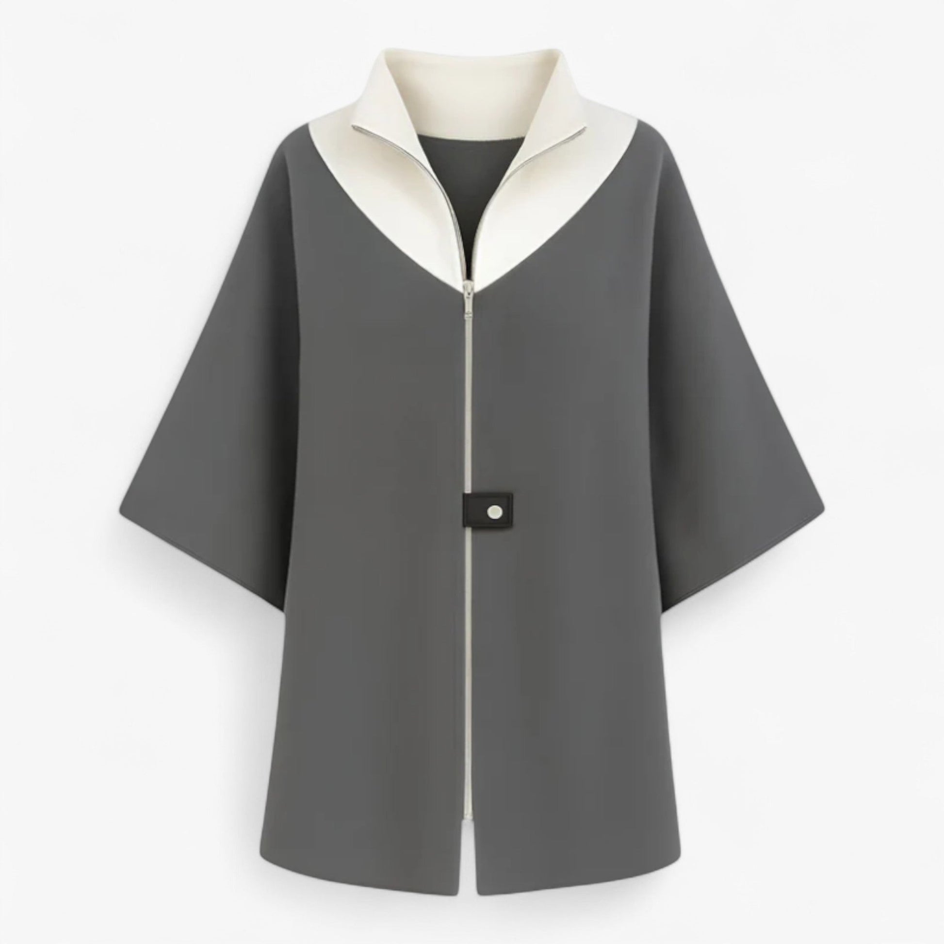 Elegante Lange Jas met Rits voor Dames | ELENA