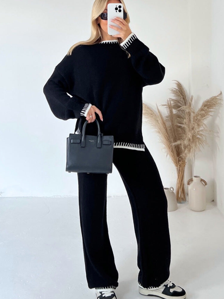 Gebreide Set | Tweedelige Dames Set met Trui en Broek | EVI
