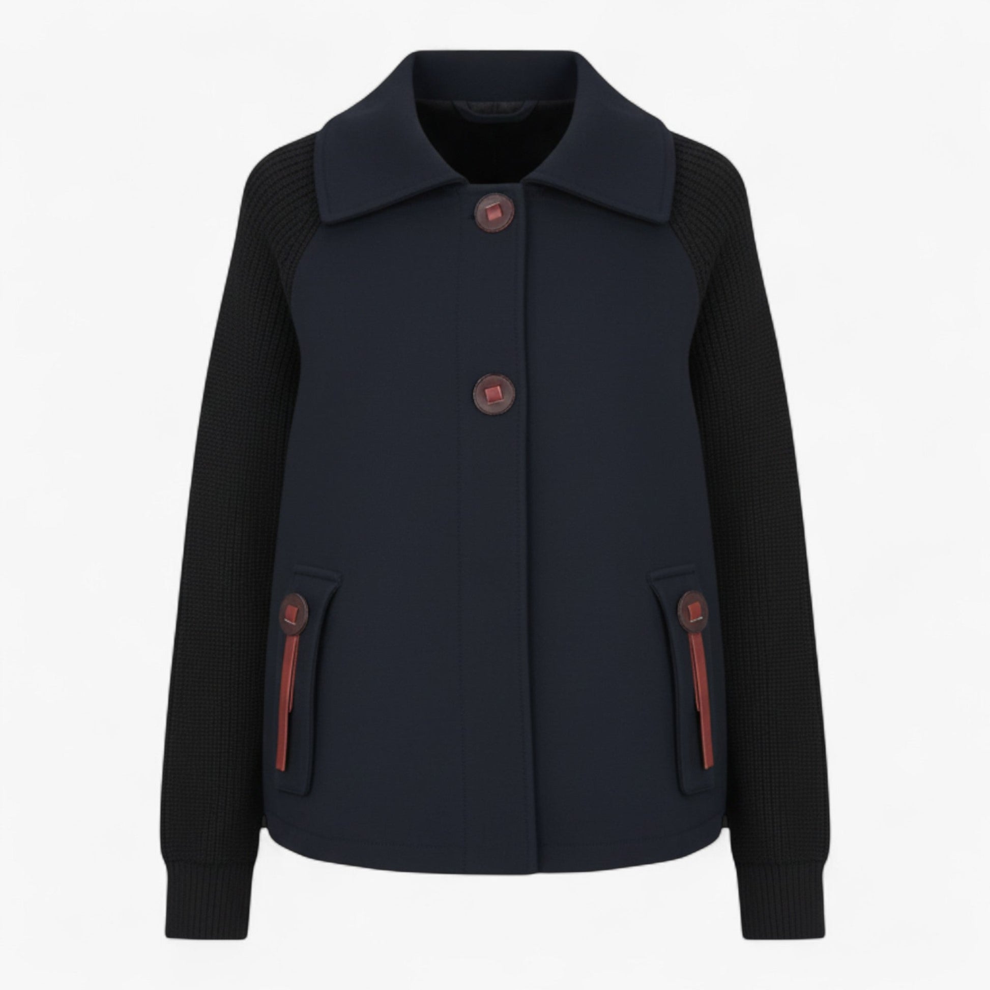 Dames Lange Winterjas met Hoge Kraag | SERENA