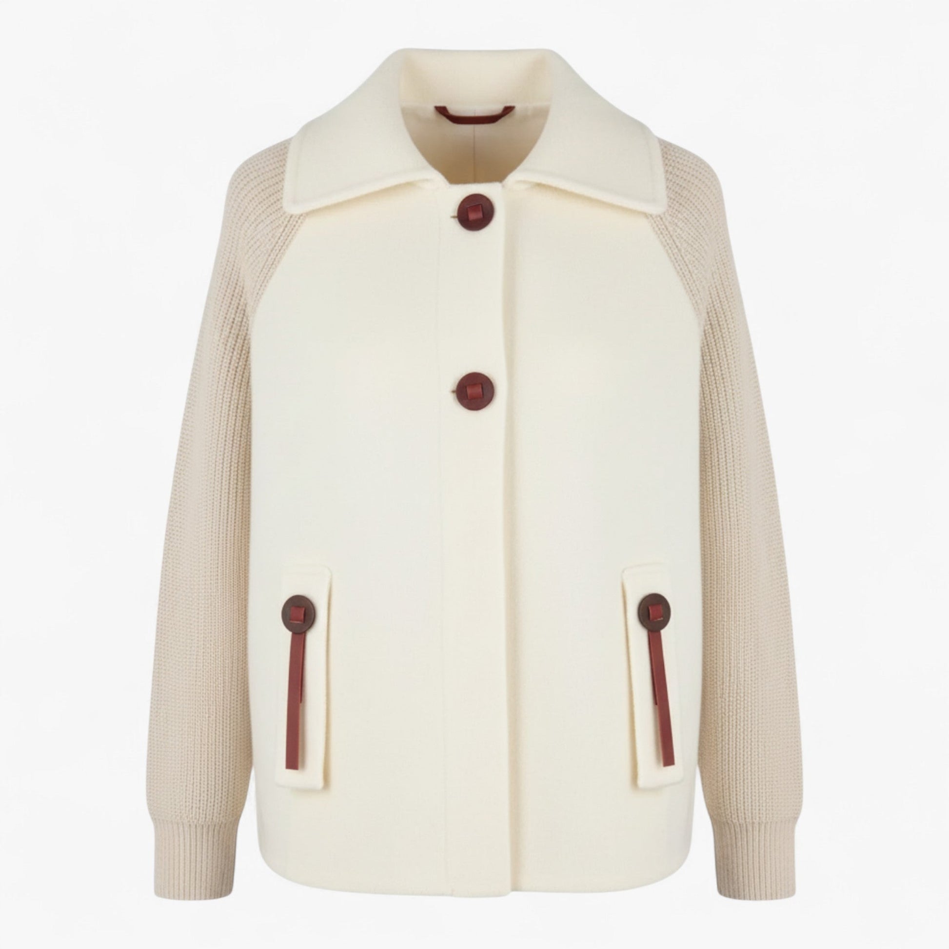 Dames Lange Winterjas met Hoge Kraag | SERENA