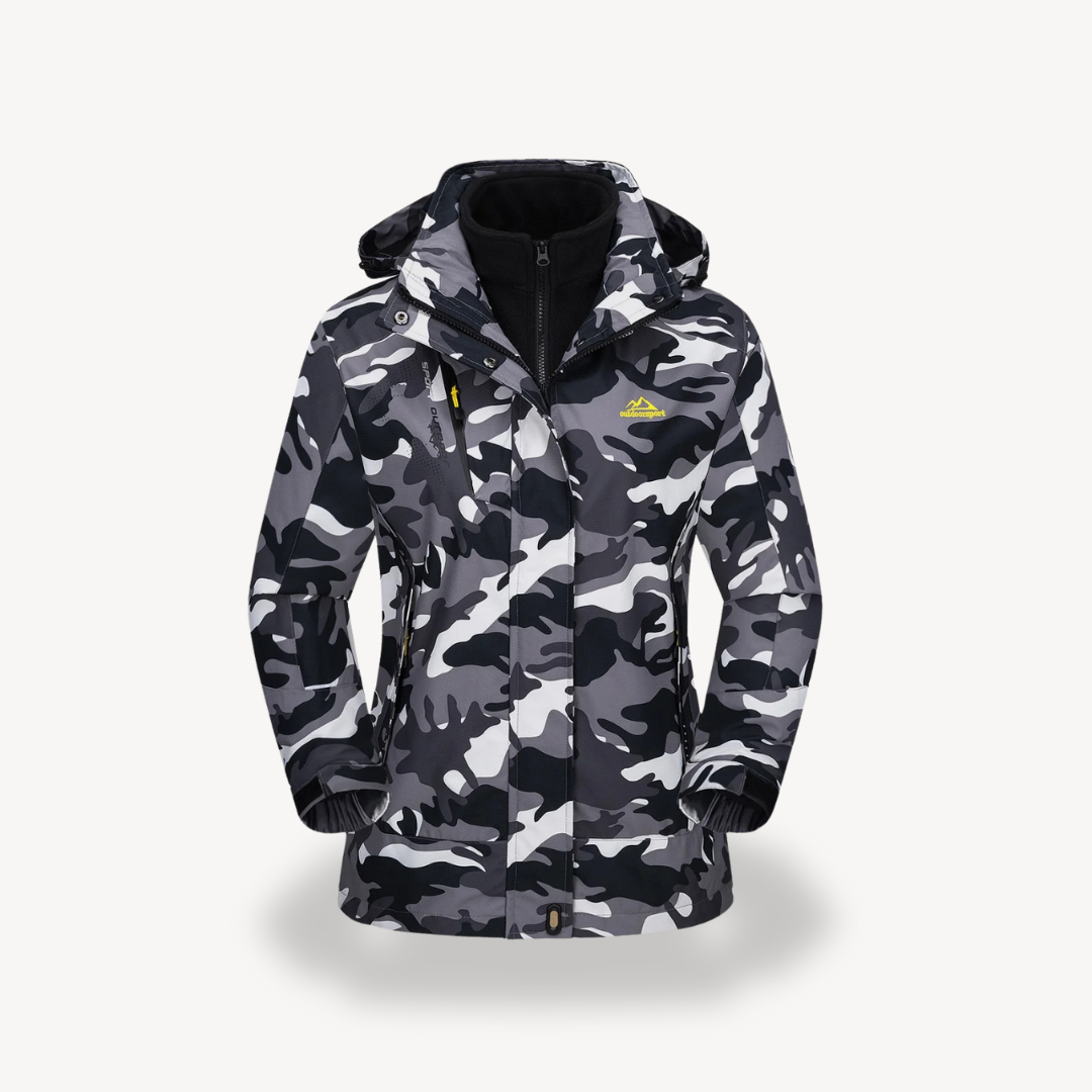 3-in-1 Ski Jas Dames | Waterdichte Winterjas met Fleecevoering | SARA