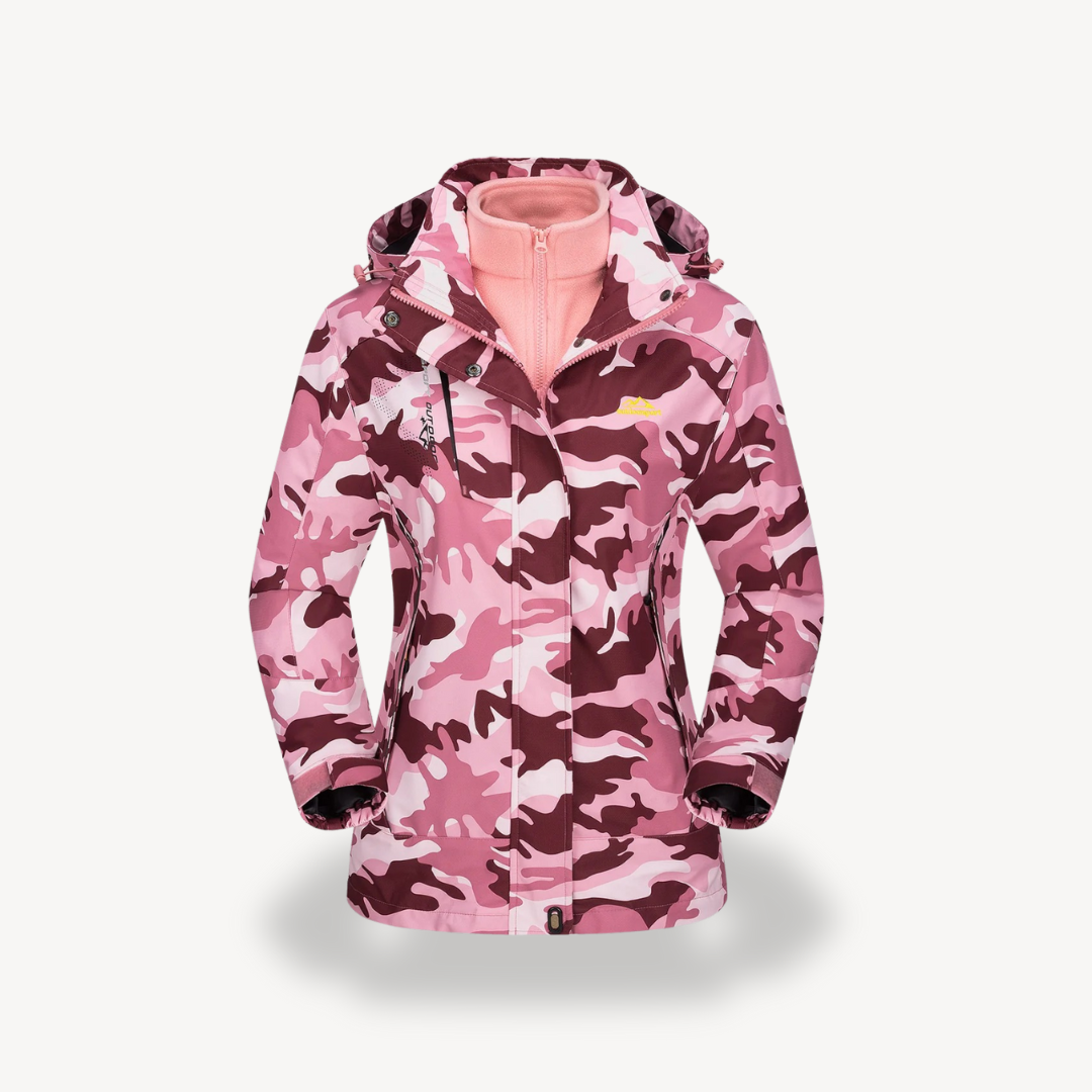 3-in-1 Ski Jas Dames | Waterdichte Winterjas met Fleecevoering | SARA